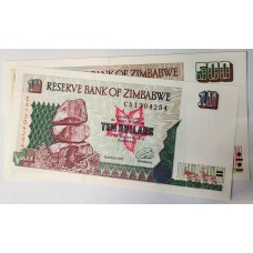 ZIMBABWE 1997-2001 . TEN 10 and FIVE HUNDRED 500 DOLLARS BANKNOTES